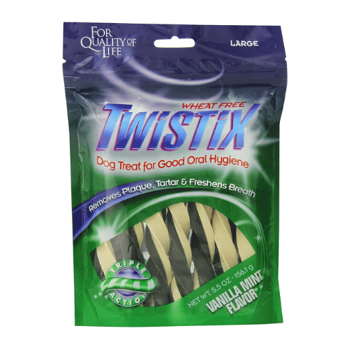 Twistix Vanilla Mint Flavor Dog Treats - Small