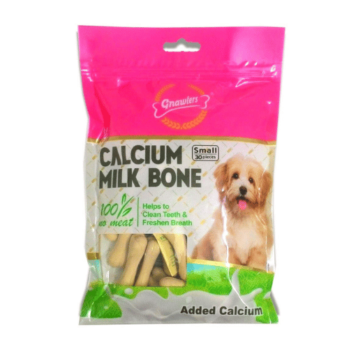 Gnawlers Calcium Milk Bones Dog Treats - Small