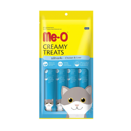 Me-O Creamy Treats With Chicken And Liver For Cats And Kittens