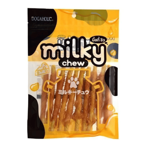Dogaholic Milky Chew Cheese &amp; Chicken Stick Style Dog Food