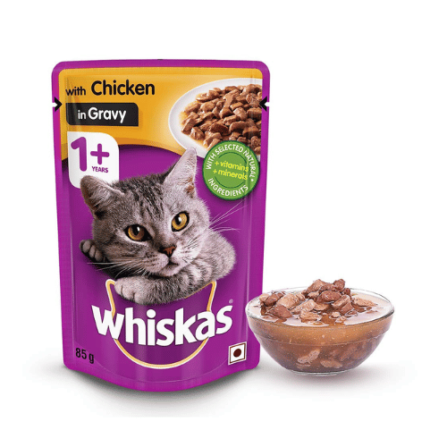 Whiskas Adult 1 Year Above Wet Cat Food Chicken in Gravy