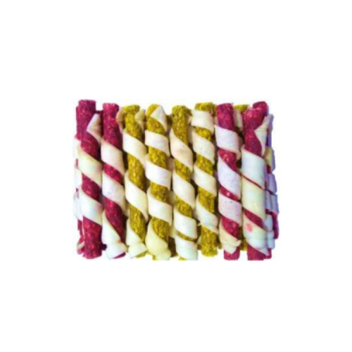 Colorful Canine Delights: Twisted Dog Chew Treats