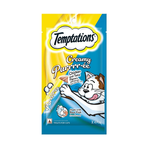 Temptations Creamy Purrrr-ee Cat Treats - Chicken &amp; Tuna