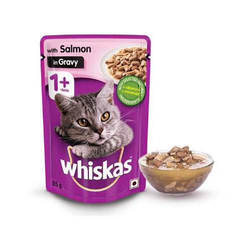 Whiskas Adult 1 Year Above Wet Cat Food Salmon in Gravy