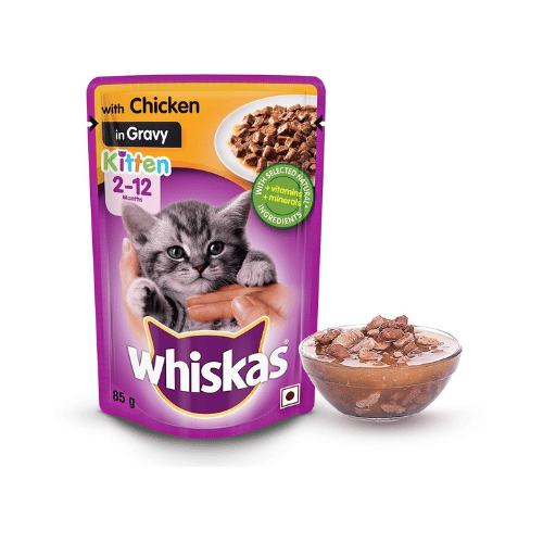 Whiskas Kitten 2 To12 Months Wet Cat Food Chicken In Gravy