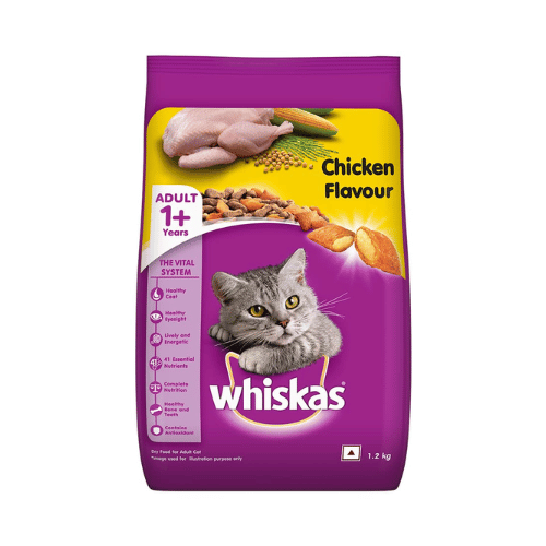 Whiskas Adult 1 Year Above Dry Cat Food Chicken Flavour